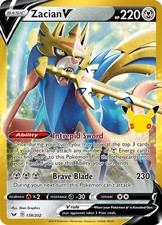 Zacian V 138/202 30C ME: 30th Celebration Classic Collection Holo NM on eBay