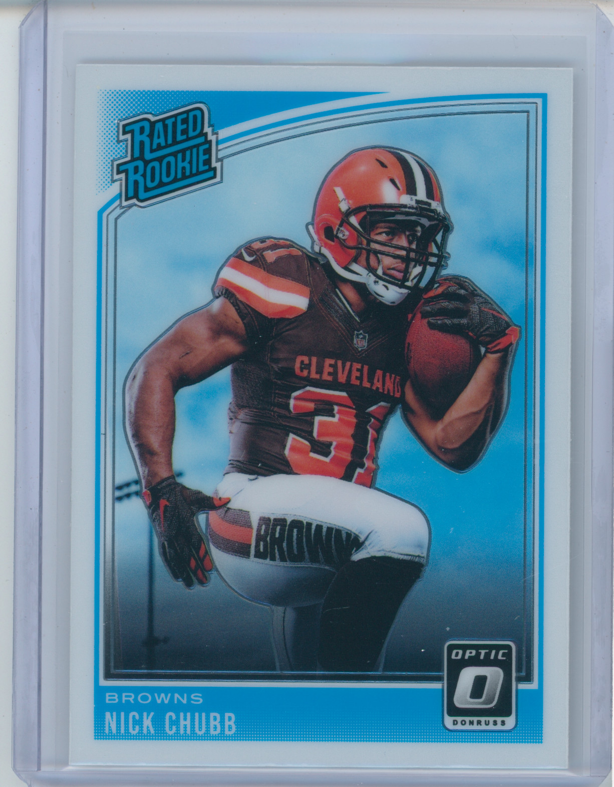 2018 Donruss Optic - Rated Rookie Nick Chubb #158 (RC)