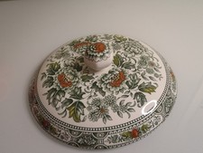 Ridgway Ironstone Canterbury Green Round Tureen Lid - 20cm