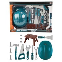 Toi Toys Power Tools Werkzeugset Mit Bauhelm 14Teilig Kinderwerkzeug Tool Kinder