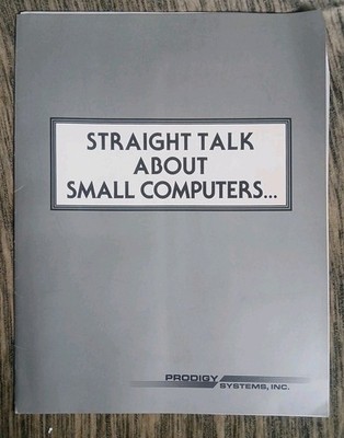 Vintage Brochure Prodigy Systems Inc. Computers