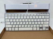 Compact USB Wired Keyboard KB-30-68WT Silver ...