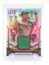 REGGIE JACKSON 2016 TOPPS TRIBUTE RELIC GAME USED #TR-RJA /196 ATHLETICS Q5194