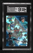 2021 Bowman's Best Dual Atomic Refractor 9/10 Julio Rodriguez SGC 10 Auto 1az7