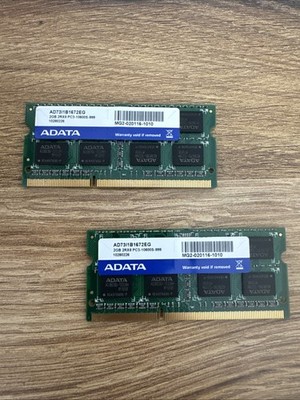 ADATA 2GB DDR3 RAM PC3-10600S 1333MHz SO-DIMM Arbeitsspeicher Laptop