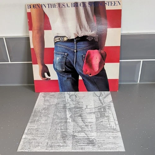 BRUCE SPRINGSTEEN - BORN IN THE USA 1984 UK 1st VINYL LP CBS 86304 A2/B2 VG+/EX