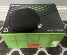Microsoft Xbox Series X 1TB Black 4K Console w/ White Wireless Controller Case