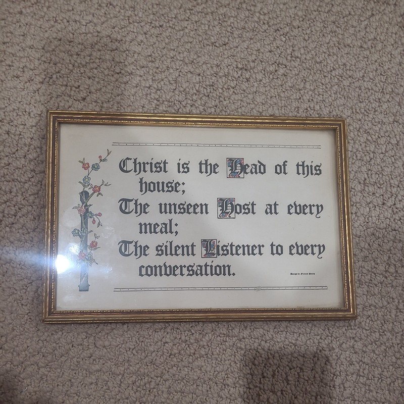 1940s Holy Trinity Lutheran Church Flatbush Brooklyn NY Sunday School Plaque