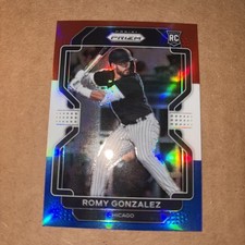 2022 Prizm Romy Gonzalez RC Red White Blue SP Prizm  White Sox