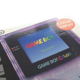 Nintendo Game Boy Color Atomic Purple in Box & Manual Japanese WORKING #10 EX-NM