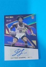 2021-22 Panini Recon - True Potential Signatures Day'Ron Sharpe Blue /49 (AU, RC