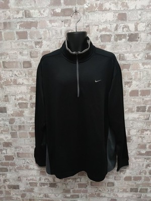 NIKE GOLF Pullover - Schwarz & Grau XXL Herren 1/4 Reißverschluss
