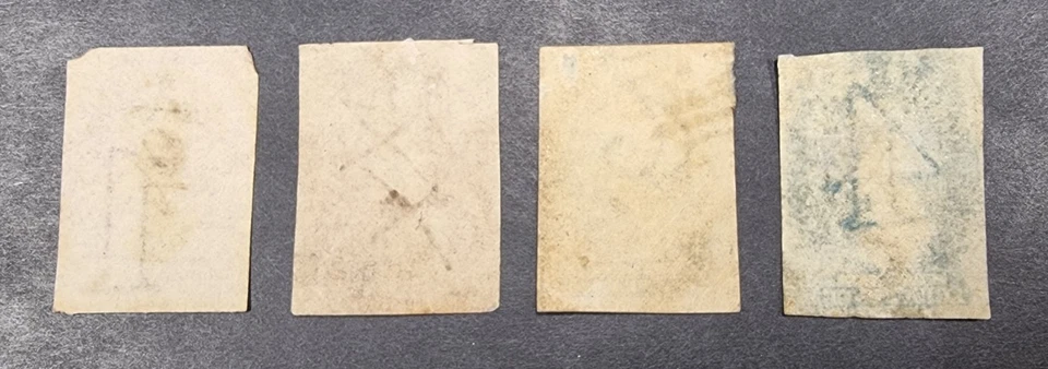 Tasmania Van Diemens Land 1857-69 QV Chalon Heads 1d, 2d, 4d Used Imperf Stamps - Image 3 of 4