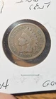 1889 Indian Head Cent Penny Good Condition