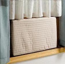 Indoor Air Conditioner Cover, Quilted Elasticized Covers, Protect Air Condition