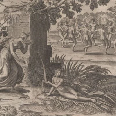 Mythologie Critheïs Meles Homère - Gravure originale XVIIe siècle - Photo 1/3
