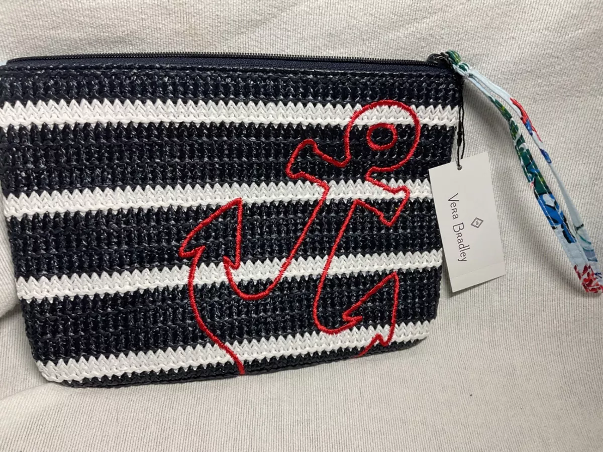 Vera bradley straw beach wristlet discount