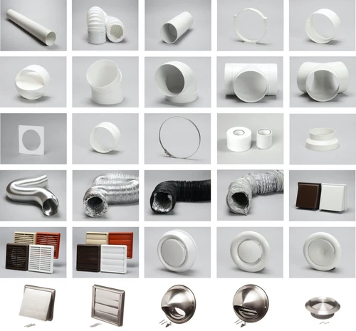 150mm 6" Round Pipe Kitchen Cooker Hood Ducting Fan Extract Ventilation Alu Hose
