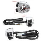 Chrome Motorcycle 1" Handlebar Control Switches+ Wiring Harness For Harley 96-12