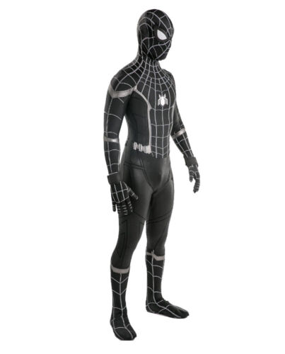 Schwarz Spider-Man Heimkehr Overall Spiderman Anzüge Cosplay Kostüm Erwachsene Kinder - Bild 2 von 8