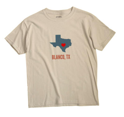 Blanco Texas TX T-Shirt HEART