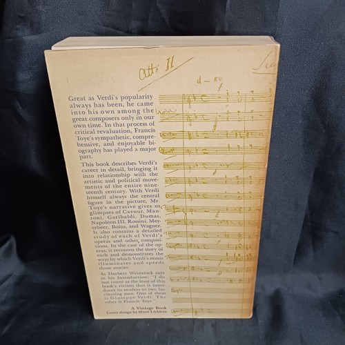 Giuseppe Verdi his life works by Francis Toye First Vintage Edition 1959 - Picture 5 of 9