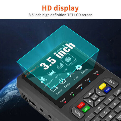 FTA DVB-S2/S2X Satellitenfinder Digital Satelliten TV Signal Messgerät Satfinder - Afbeelding 15 van 24