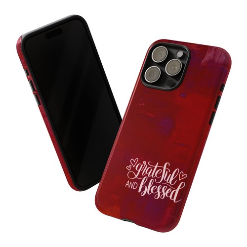Red Tough Cases For iPhone, Galaxy, Pixel Grateful and Blessed - Picture 55 of 251