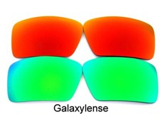 Galaxy Replacement Lenses For Oakley Big Taco Sunglasses Green Red Polarized