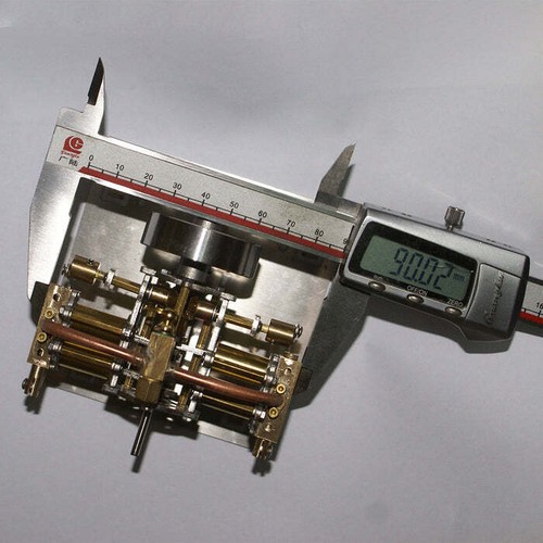 Mini 4 Zylinder horizontal gegenüberliegende Dampf Meta Motor für Modellschiff Geschenk - Bild 5 von 5