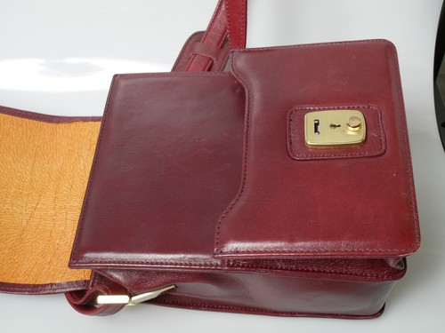 Minolta CLE Fototasche Kameratasche Leder Tasche Kombitasche leather case rot re - Bild 13 von 14