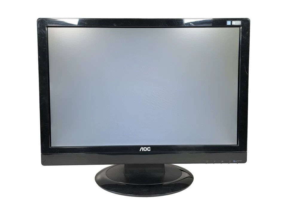 AOC LCD Monitor 2019sw1 VGA 1680x1050 20" 16:10 Power VGA Cleaned Tested Working - Image 2 of 4