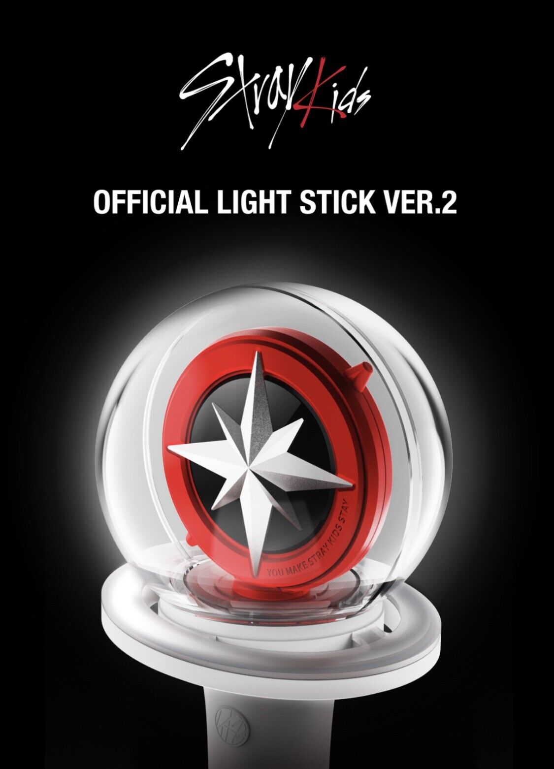 Last 1! Stray Kids OFFICIAL LIGHT STICK VER. 2 K-pop JYP SHOP MERCH+Tracking