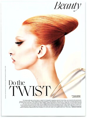 Magazine CLIPPING Model Iman Kaumann Deborah Pagani Large DP Hair Pin