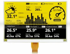 3-Color 7.5 inch e-Paper 800x480 e-Ink Display Panel SPI