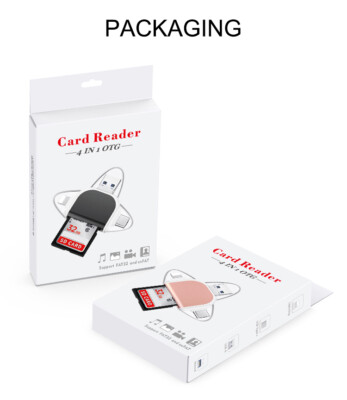 4in1 Computers Tablets Desktop Memory Card Readers Adapters For iPhone Samsung
