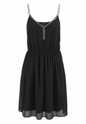 VERO MODA Chiffonkleid Zierperlen