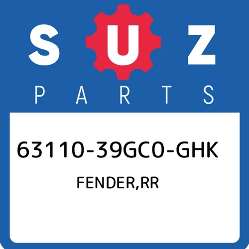 FENDER, REAR FRONT | MODEL K9; Includes Item(s) 2 - 4