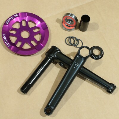ODYSSEY BMX BIKE THUNDERBOLT+ BICYCLE CRANK + KNOX SPROCKET