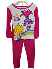 TROLLS Girl Pajama Set, 2 Pieces, Size 4, very cute and comfortable. Item 101 