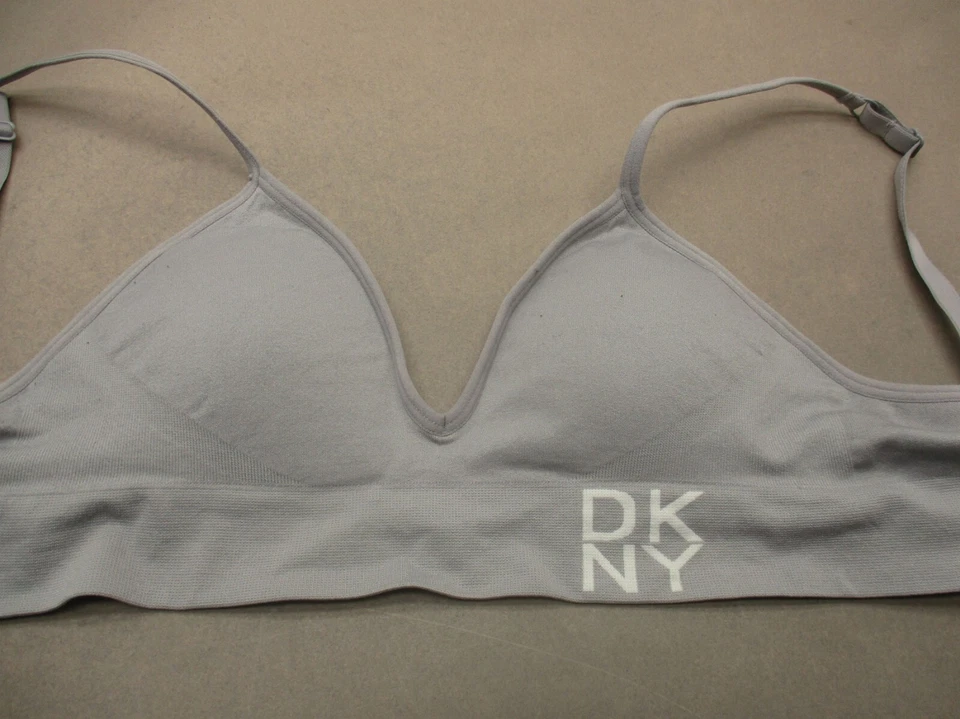 DKNY Size S Womens Gray Lightly Lined Wireless Back Closure Bralette Bra 9E - Image 2 of 4