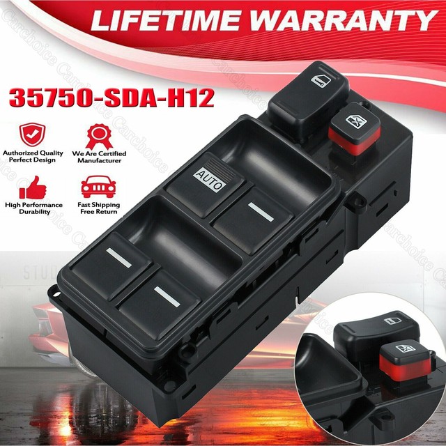 0507 Honda Accord LX 35750SDAA04 Drivers Side Left Master Window