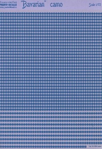 Print Scale 009-camo Decal for airplane 1:72 Bavarian camo Waterslide decals - Picture 18 of 24