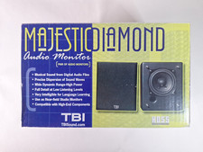 TBI Majestic Diamond HD55 Audio Monitor Speaker Set White Glossy MD-1WG NIB