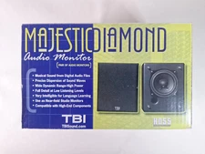 TBI Majestic Diamond HD55 Audio Monitor Speaker Set White Glossy MD-1WG NIB