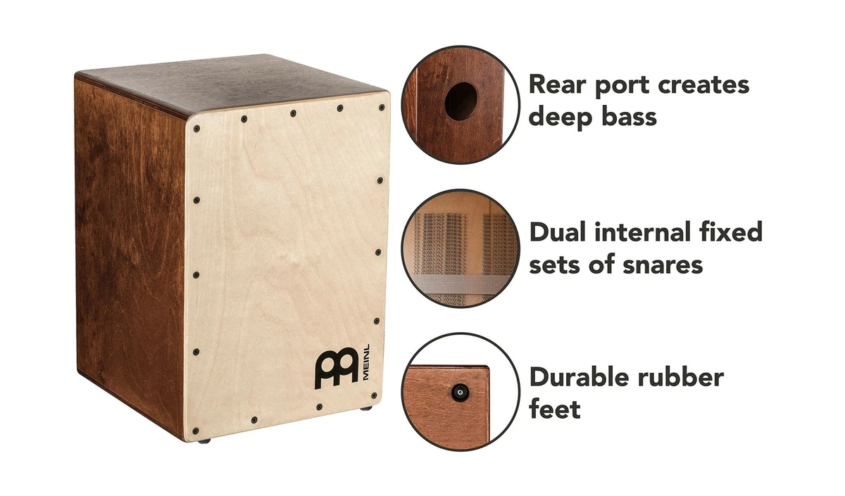 Meinl cajon box drum on sale with internal snares jc50lbnt