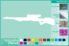 RIFLE SILHOUETTE cut vinyl decal #3 car truck window Guns and Ammo stickers