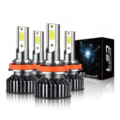 4x H11 50W White Bulbs LED Headlight Hi/Low Beam For Nissan Altima 2008-2018