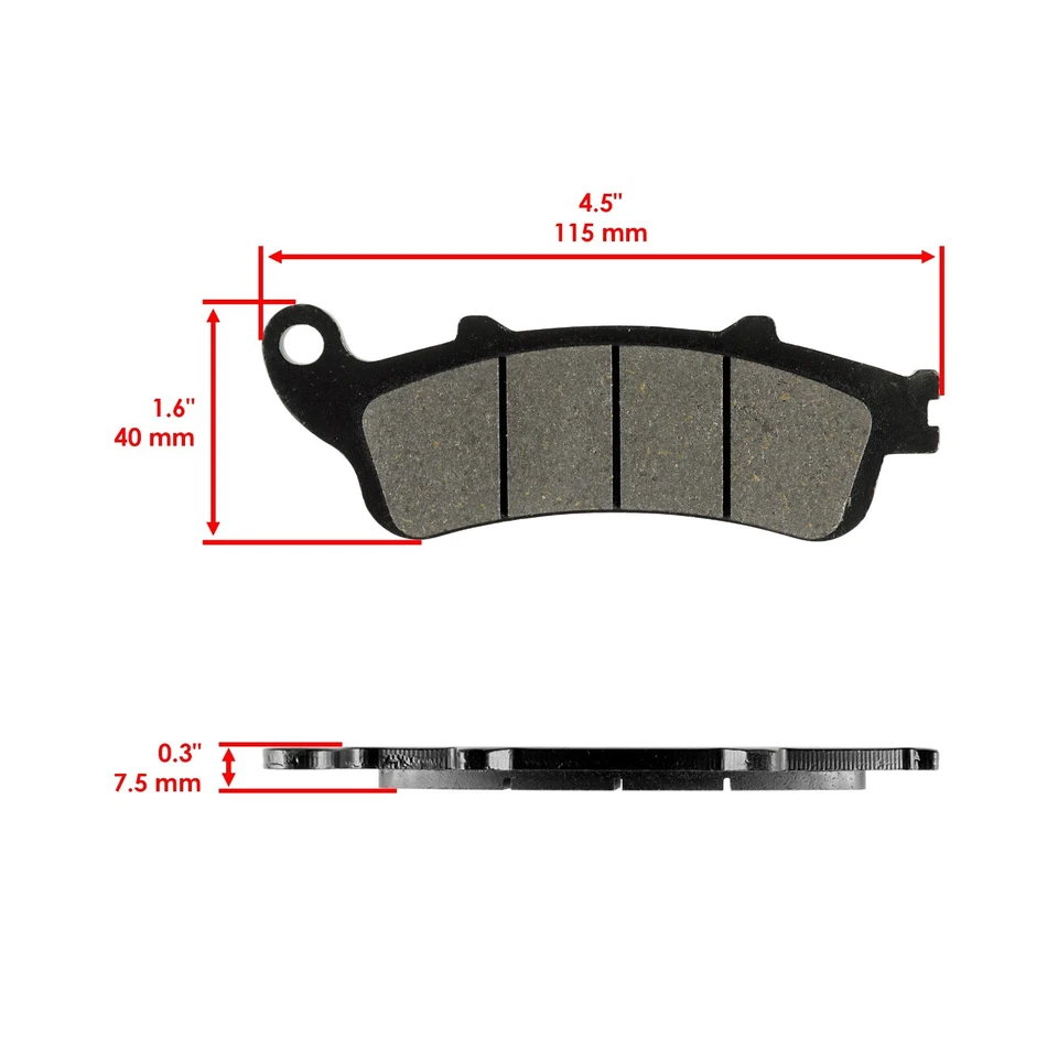 for Honda VFR800A Intercepter 800 ABS 2002-2014 Front & Rear Brake Pads - Imagen 2 de 4