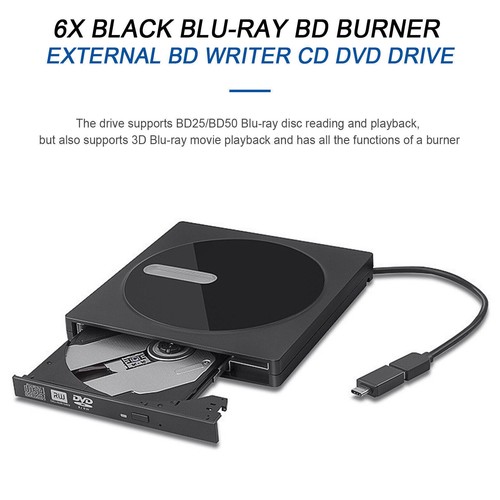 4K Genuine Burner External USB 3.0 Super Slim DVD BD Recorder Drive - Afbeelding 8 van 15
